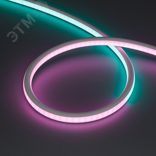 Изображение товара Лента светодиодная герметичная SPI-WAVE-TOP-G200-18x15mm 24V RGB PX2 (26 W/m, IP54, 5m, wire x1) (ARL, вывод прямой, 3 года) (м)