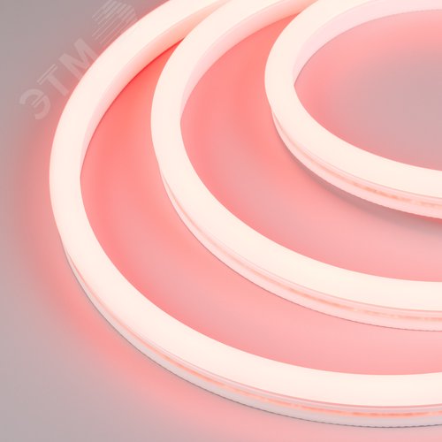 Изображение товара Лента светодиодная герметичная WAVE-SIDE-A120-12x25mm 230V Red (12 W/m, IP67, 50m, wire x2) (ARL, Грибовидная форма) (м)