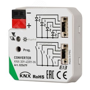 Конвертер KNX-309-4DRY-IN (BUS) (IARL, Пластик)