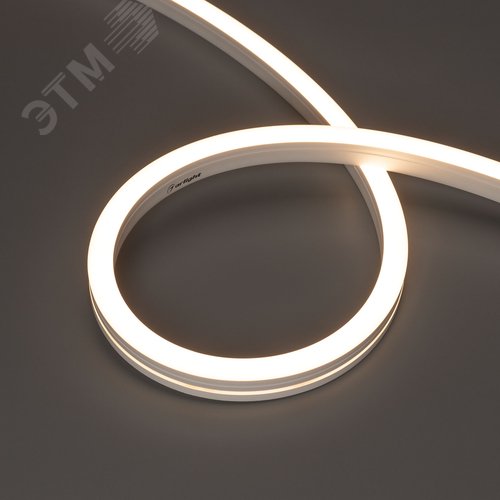 Изображение товара Лента герметичная MOONLIGHT-SIDE-A140-12x17mm 24V Warm3000 9.6 W/m, IP67, 5m, wire x2, вывод кабеля боковой (м)