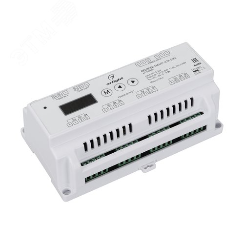 Изображение товара Декодер SMART-K18-DMX 12-36V, 12x5A ARL, IP20, пластик, 5 лет (шт)
