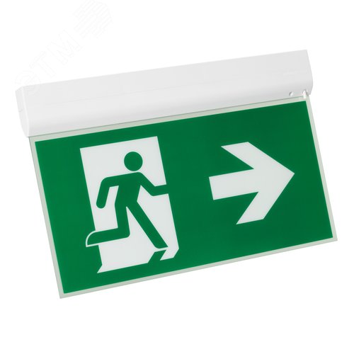 Изображение товара Панель аварийная пиктограмма Влево/Вправо IP20 пластик 3 года EMG-VECTOR-3h-1.5W (шт)