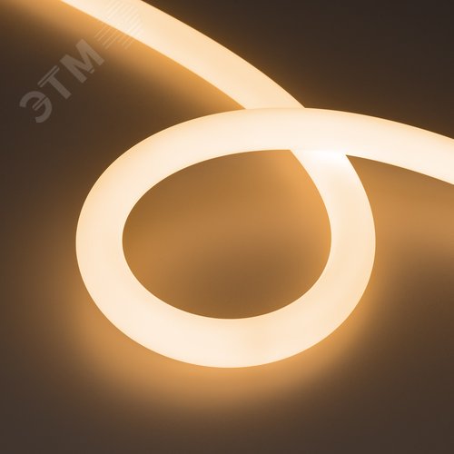 Изображение товара Лента герметичная MOONLIGHT-TOP-FP-X1088-D25мм 24V Warm2700 20 W/m, IP65, 5м, wire x1 вывод кабеля прямой (м)