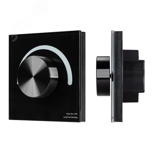 Изображение товара Панель SMART-P1-DIM-G-IN Black (3V, Rotary, 2.4G) (, IP20 Пластик, 5 лет) (шт)