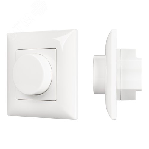 Изображение товара Панель SMART-P14-DIM-P-IN White 230V, 1.5A, 0/1-10V, Rotary, 2.4G ARL, IP20 пластик, 5 лет (шт)