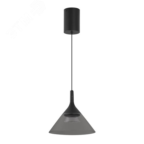 Изображение товара Светильник SP-OMBRELLO-HANG-R200-7W 3000K BK, 30 deg, 230V, IP20, металл, 5 лет (шт)