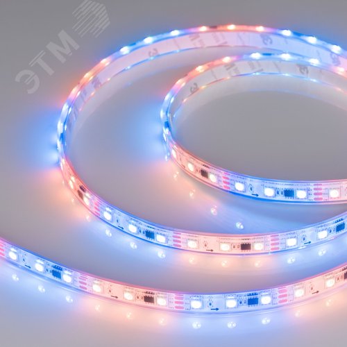 Изображение товара Лента светодиодная 14,4 Вт/м 12В IP68 RGB 60LED/м SPI-B60-10-12mm SMD 5060 5 м (м)