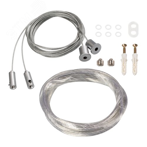 Изображение товара Подвес токопроводящий ARL-2x2m Set SILVER (Pad 9x2мм, 2x18AWG) (провод 2x0.75) (компл)