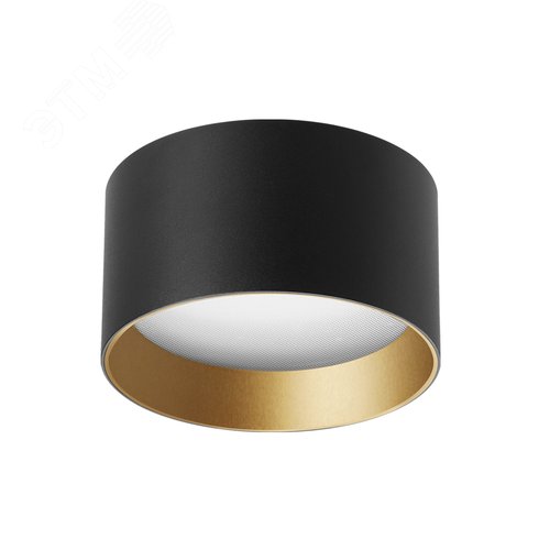 Изображение товара Светильник светодиодный SP-BISCOTTO-R140-15W Warm3300-MIX (BK-GD, 80 deg, 230V) (ARL, IP54 металл, 5 лет) (шт)