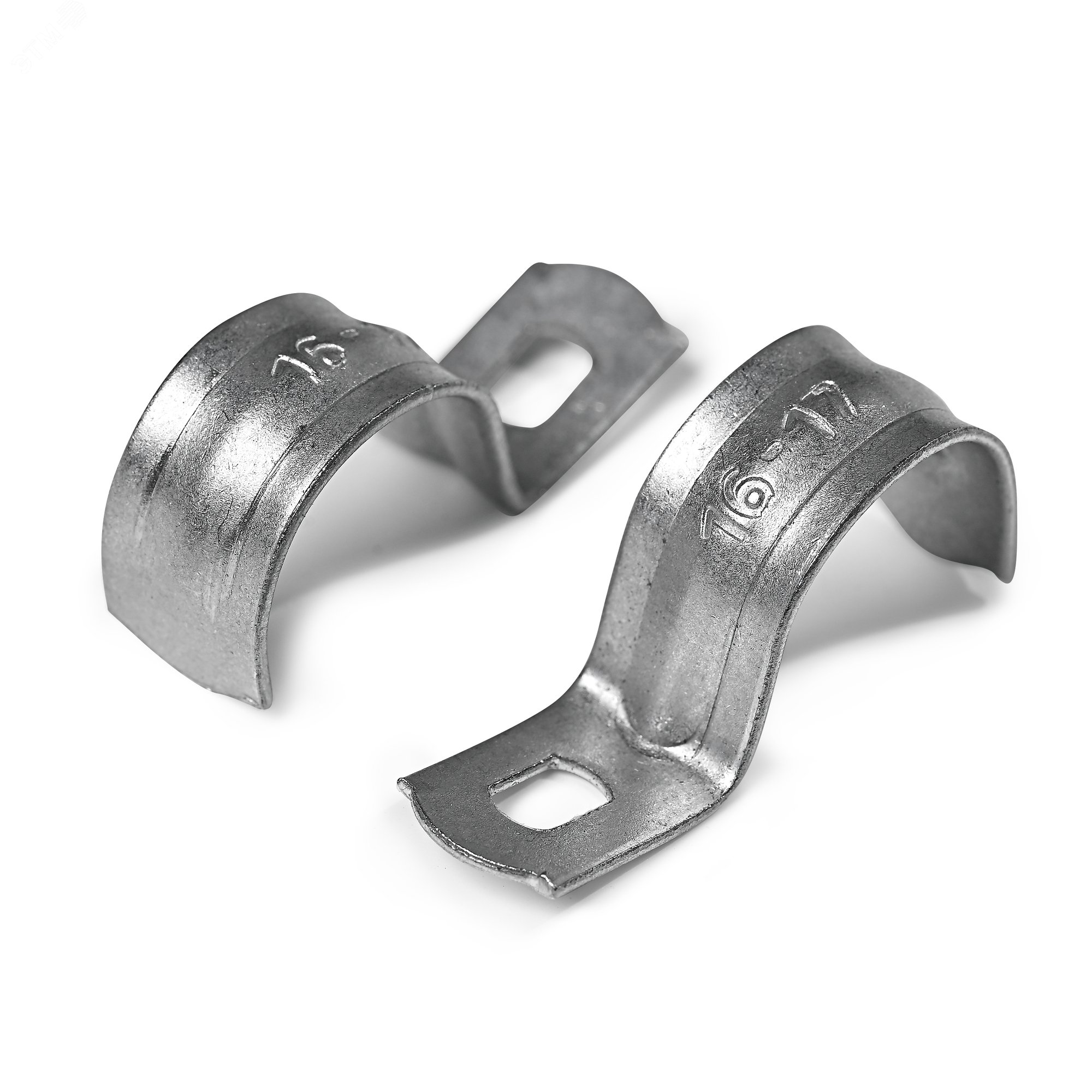 Изображение товара Скоба металлическая однолапковая 21-22 мм под саморез (100шт упаковка) (состав ОКЛ) (шт)