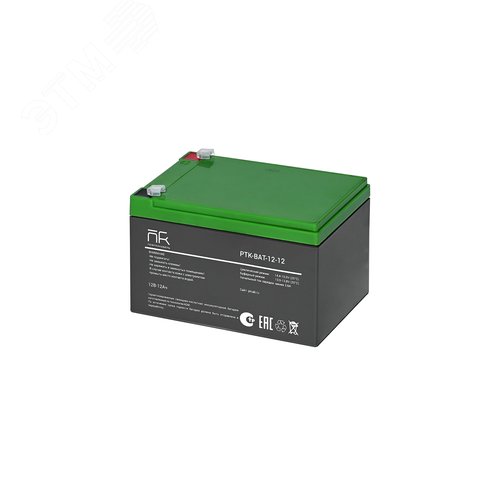 Изображение товара Аккумуляторная батарея 12В/12Ач cвинцово-кислотная, герметизированная, AGM, необслуживаемая с системой рекомбинации газов. (шт)