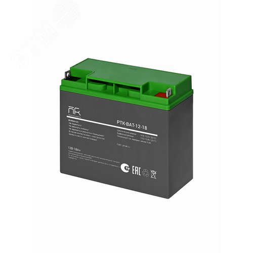 Изображение товара Аккумулятор PTK-BATTERY 12V - 18Ah (шт)