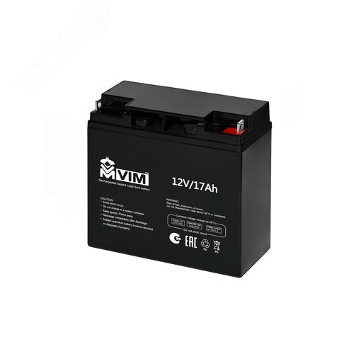 Изображение товара Аккумуляторная батарея 12В/18Ач cвинцово-кислотная, герметизированная, AGM, необслуживаемая с системой рекомбинации газов. (шт)