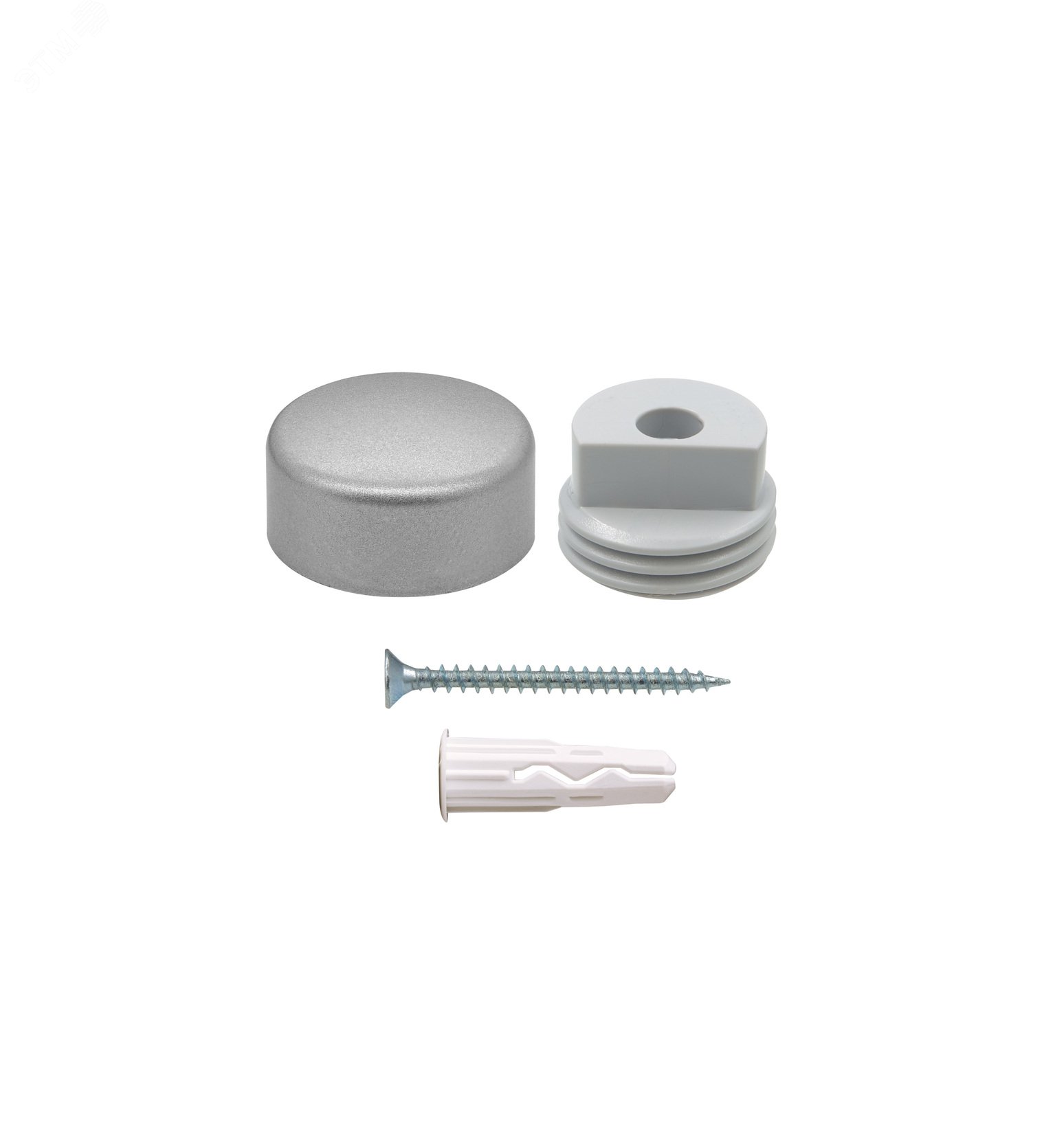 Изображение товара Комплект крепление для зеркала матовый хром, гладкое (упак)