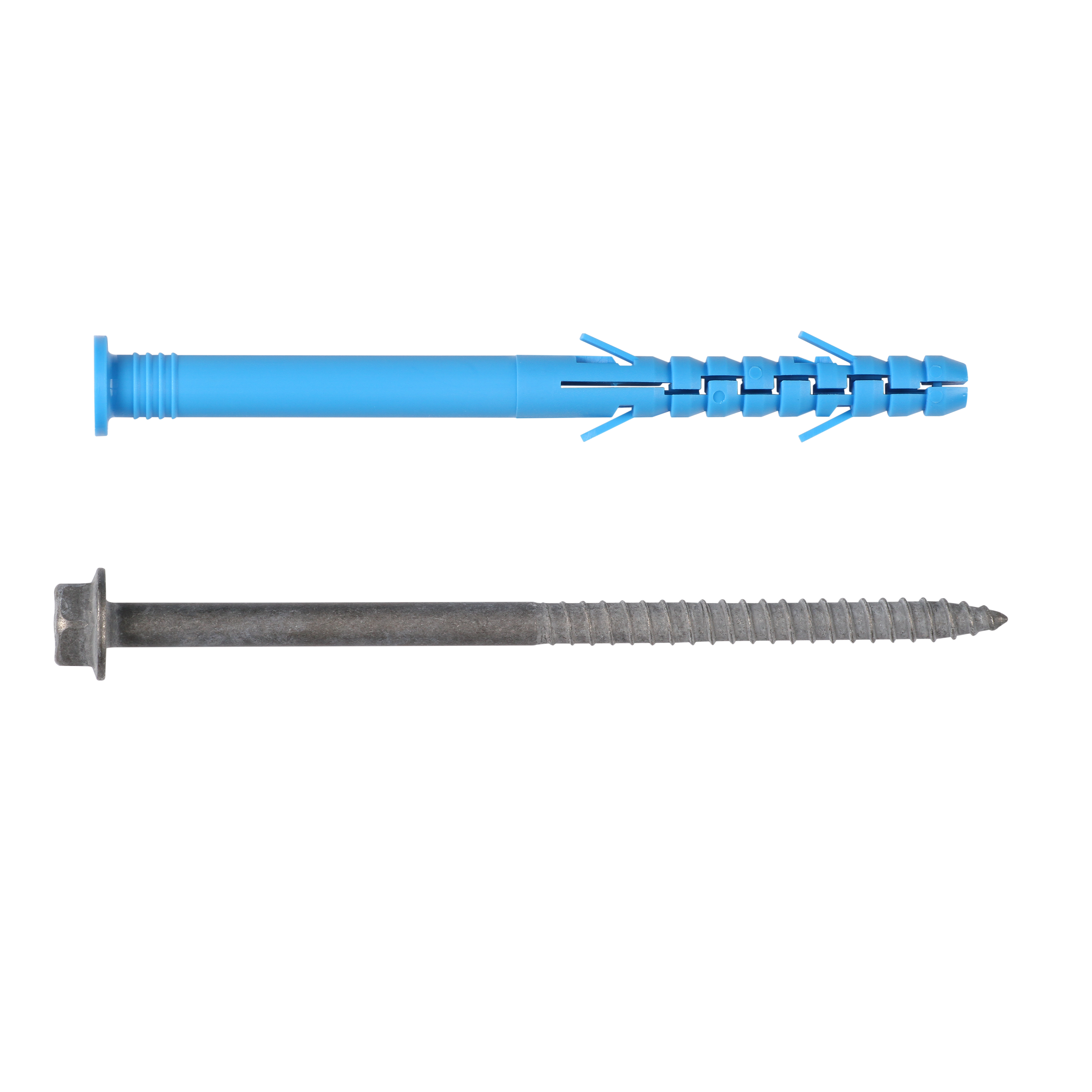 Дюбель фасадный 10х135 универсальный с шурупом с шестигранной головкой и пресс-шайбой (20 шт)