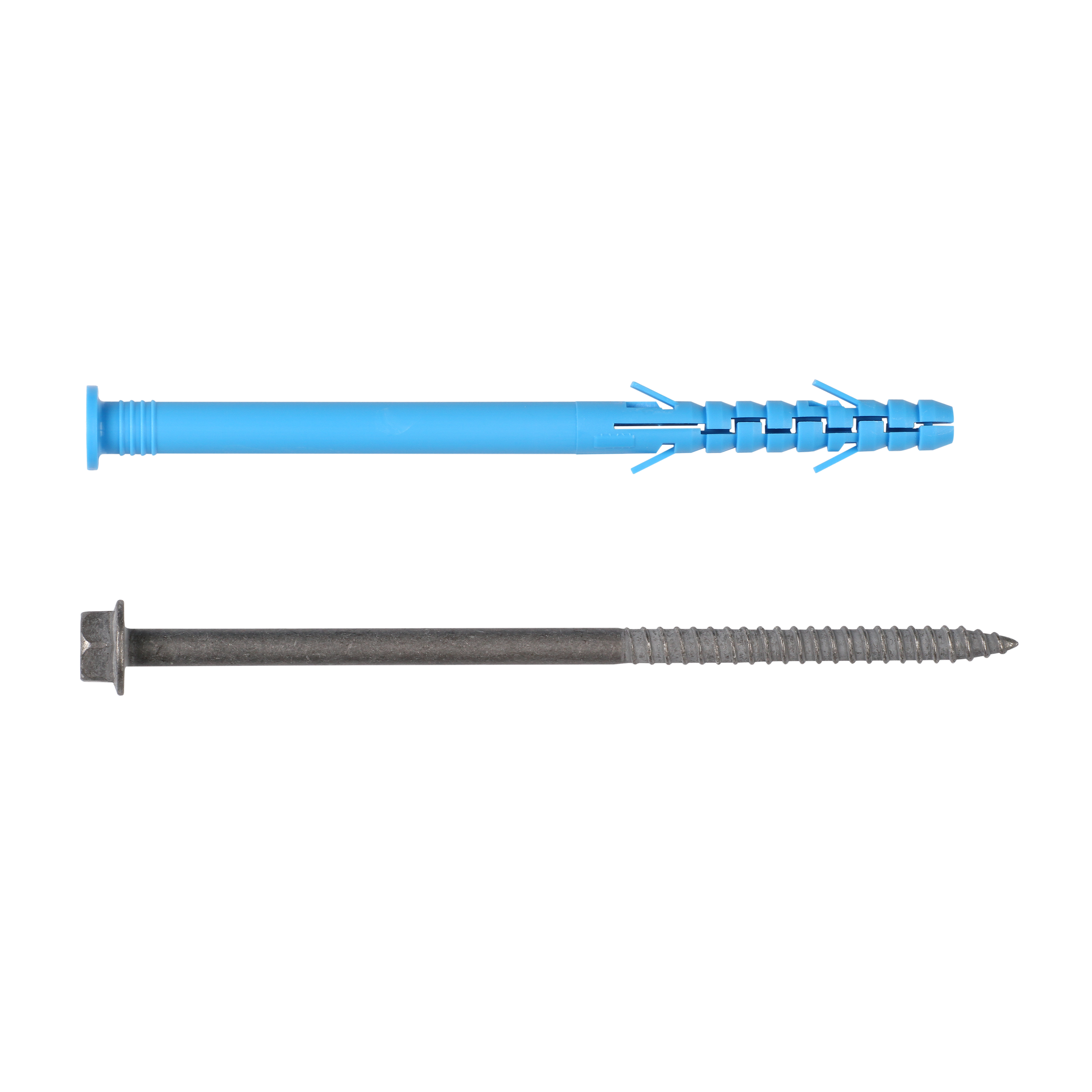 Дюбель фасадный 10х160 универсальный с шурупом с шестигранной головкой и пресс-шайбой (20 шт)