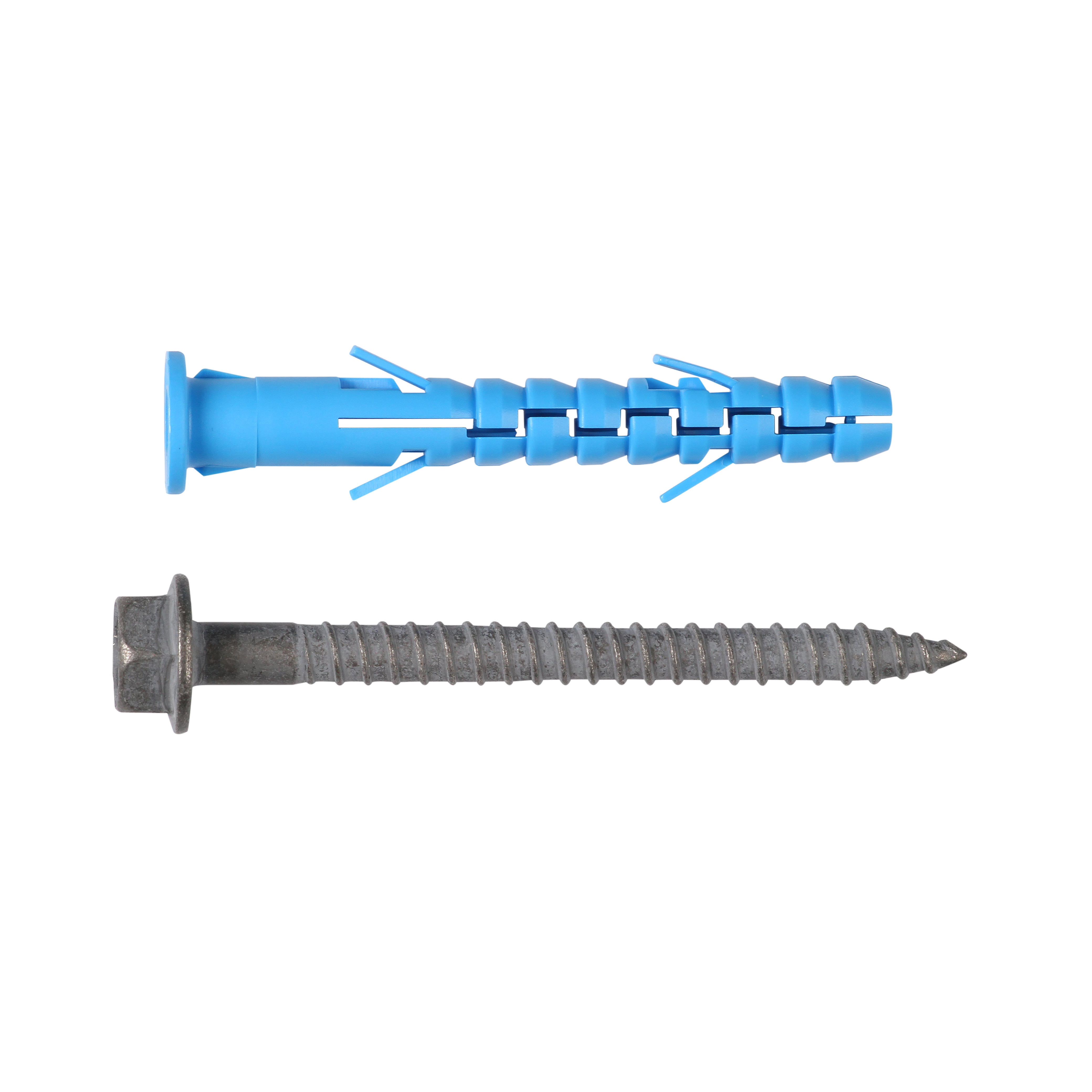 Дюбель фасадный 10х80 универсальный с шурупом с шестигранной головкой и пресс-шайбой (25 шт)