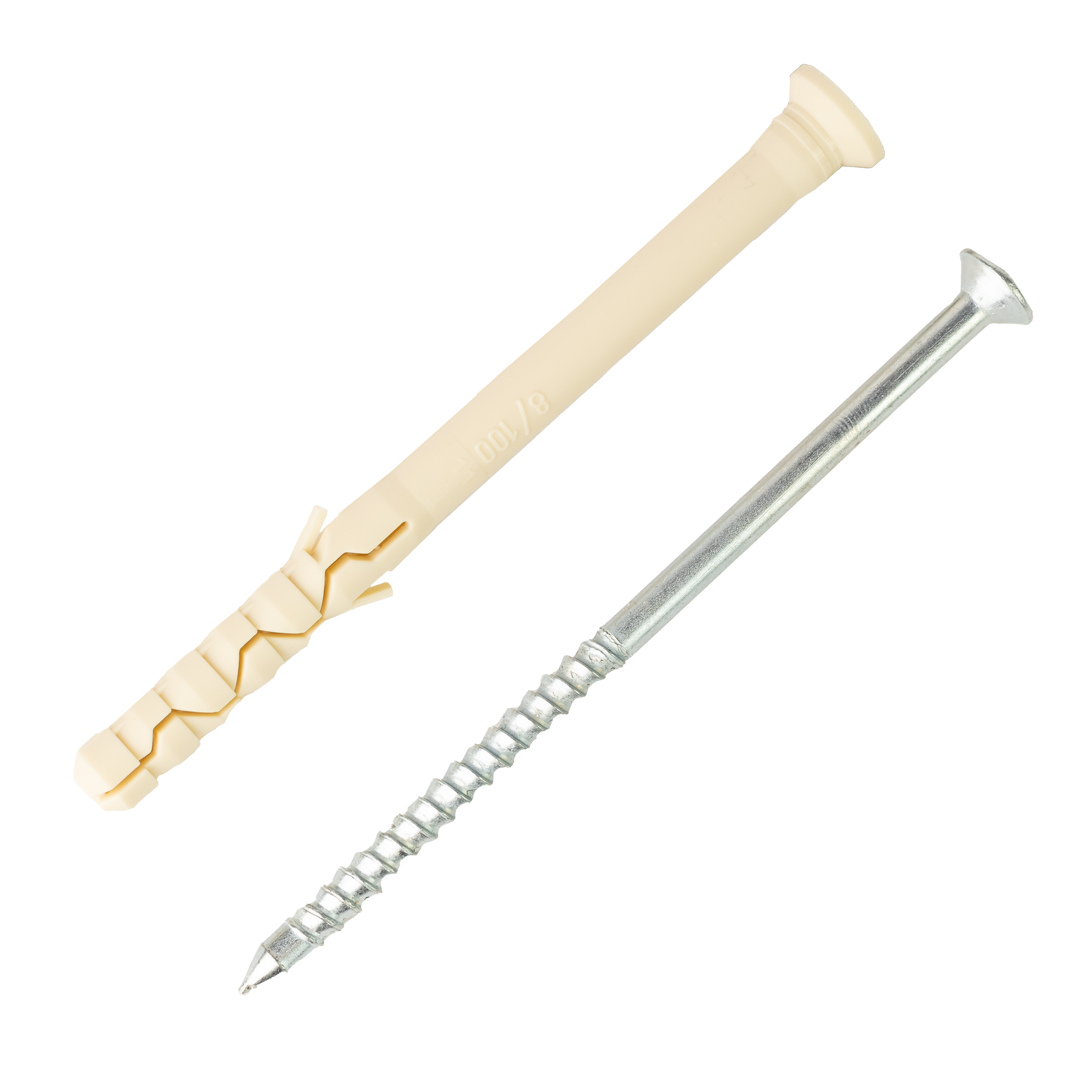 Дюбель-гвоздь 8х100 нейлон потайной бортик (400 шт)