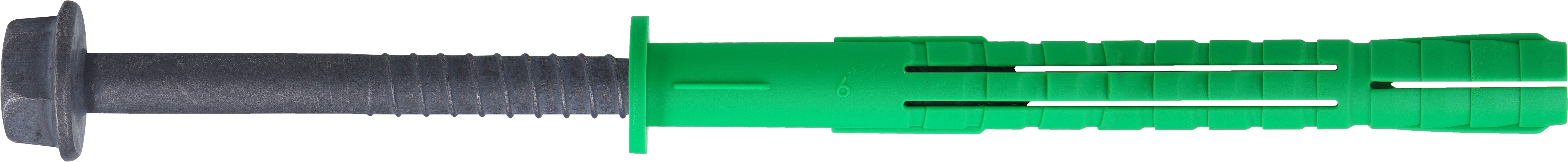 Дюбель фасадный 10х115 для ячеистого бетона с шурупом с шестигранной головкой и пресс-шайбой (4 шт)