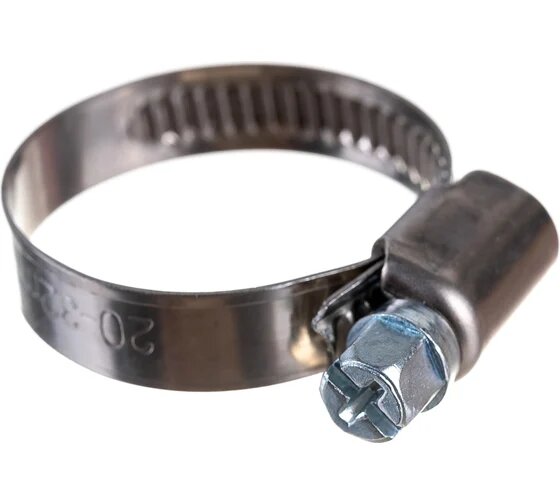Хомут червячный 20-32 нержавеющая сталь (1 шт)
