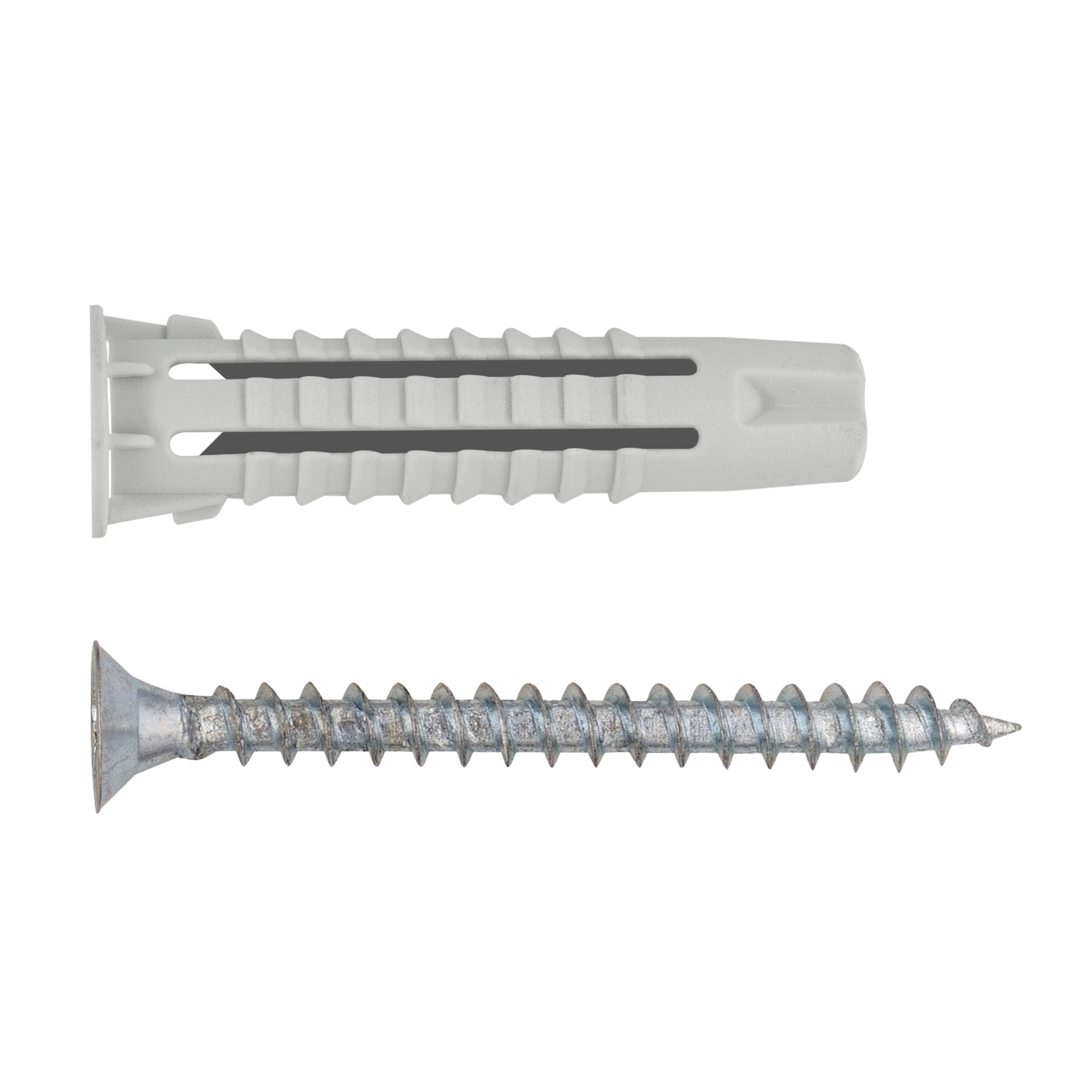 Дюбель универсальный 6х30 нейлон с шурупом с потайной головой 4х35 (10 шт.) 