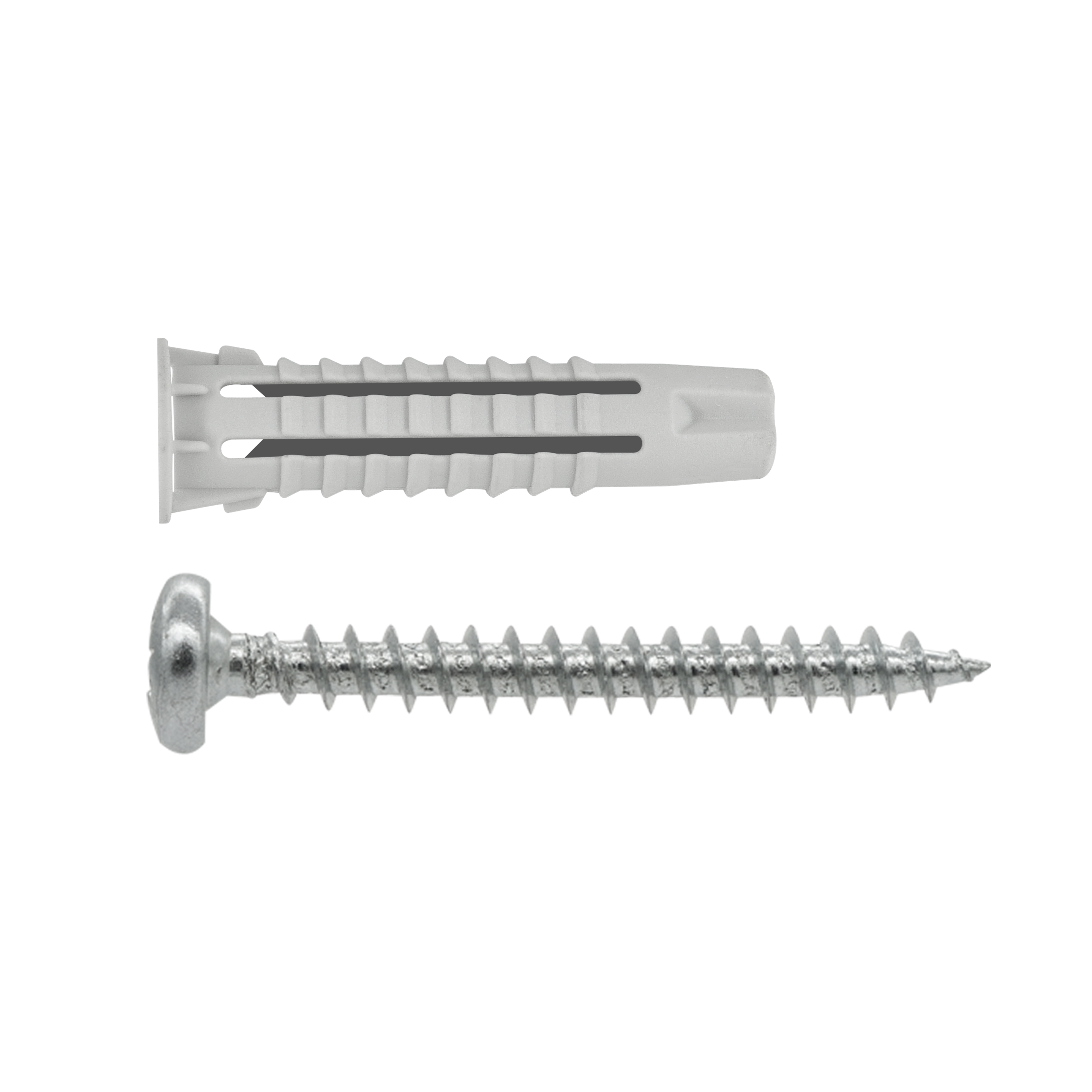 Дюбель универсальный 6х30 нейлон с шурупом с      полукруглой головой 4х40 (10 шт.)