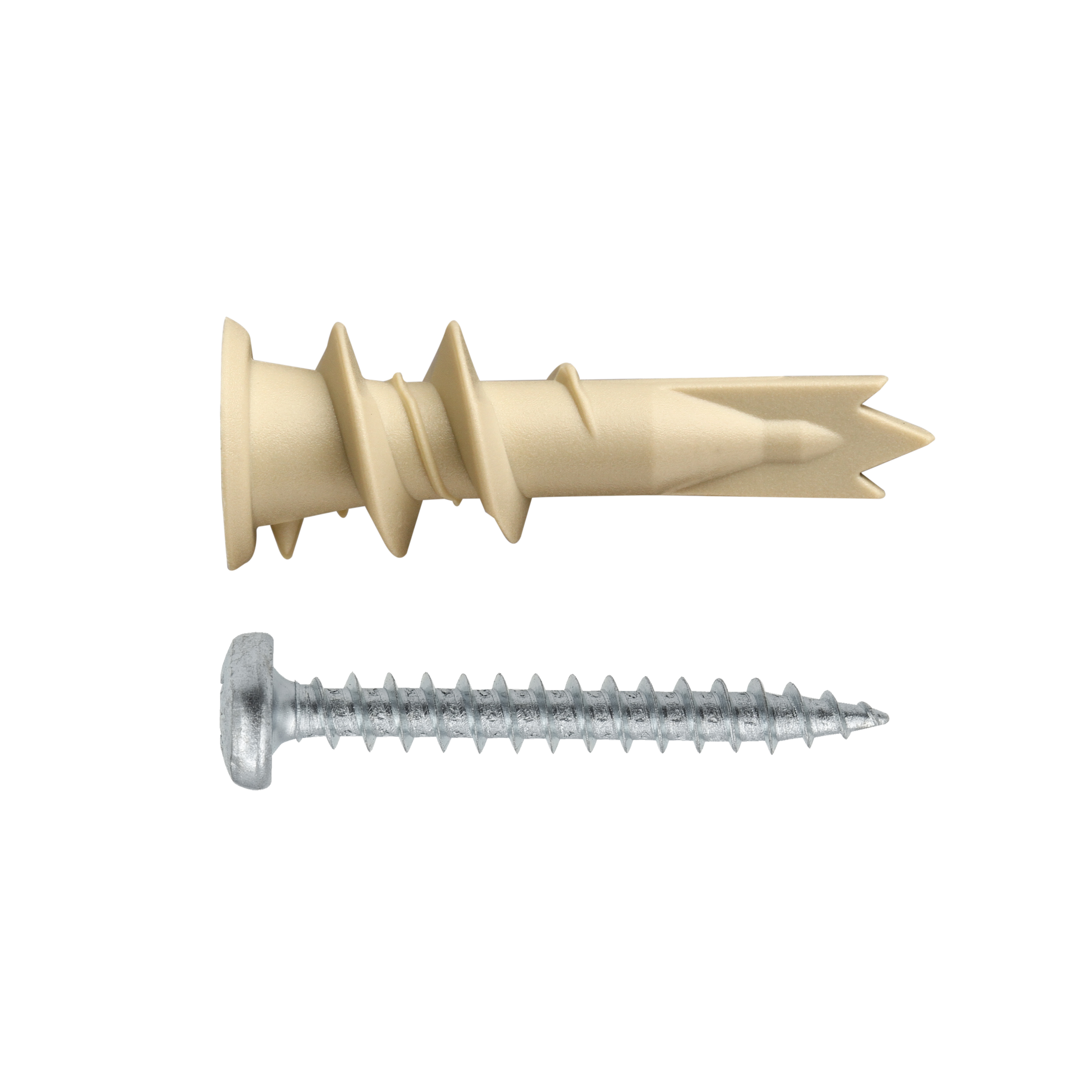 Дюбель для гипсокартона 14х39 нейлон с шурупом с полукруглой головой 4.5х35 (4 шт.)