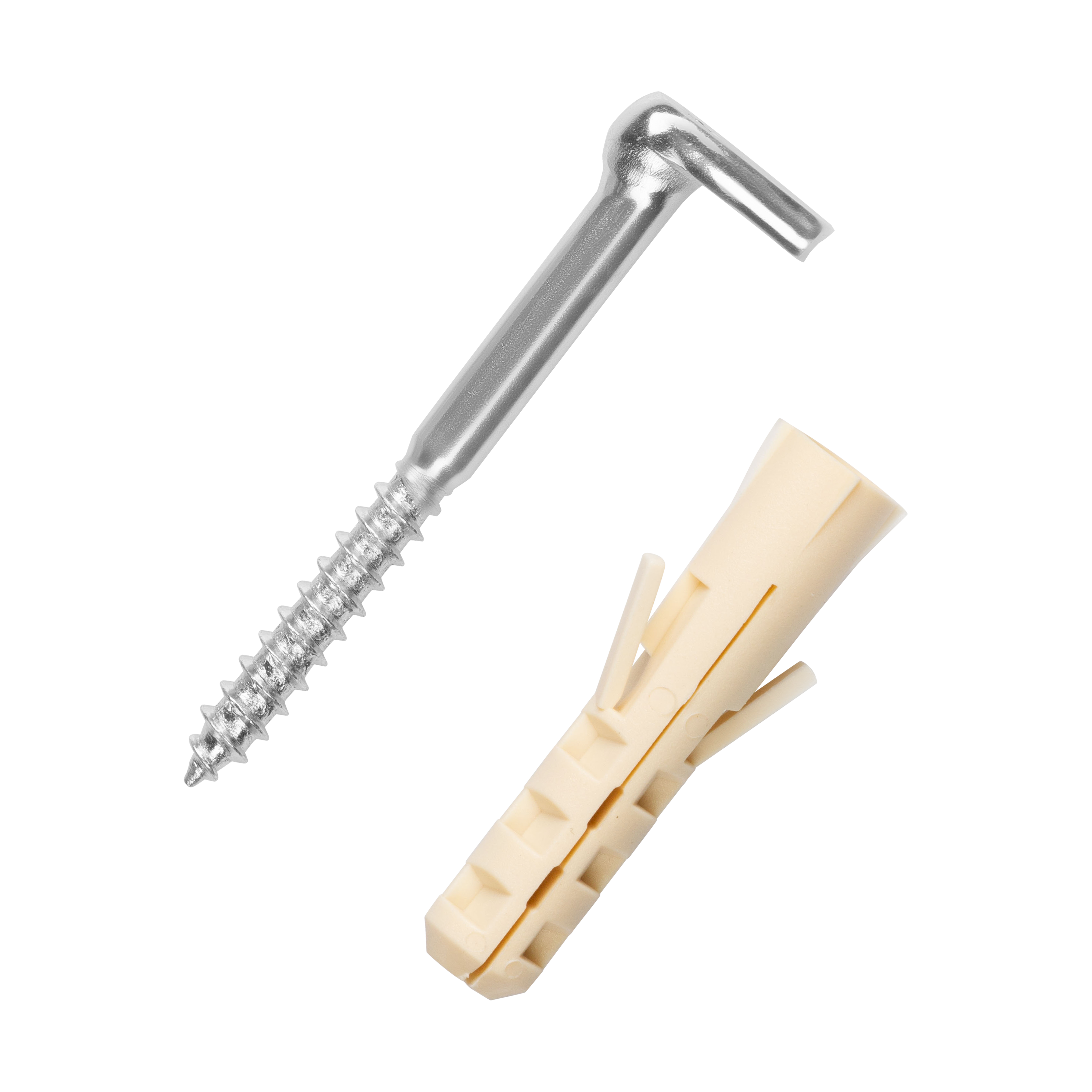 Крюк-шуруп L-образный 5,4х50  оцинкованный, под крест (2 шт.)