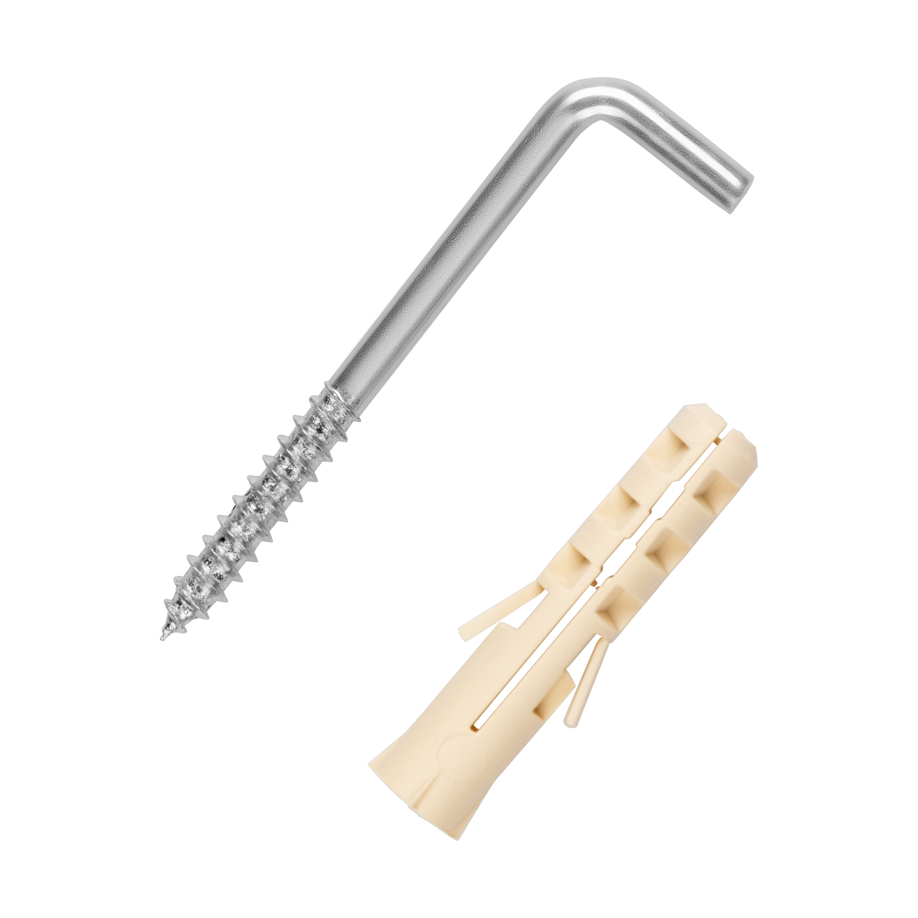 Крюк-шуруп L-образный 3,9х40  оцинкованный (2 шт.)