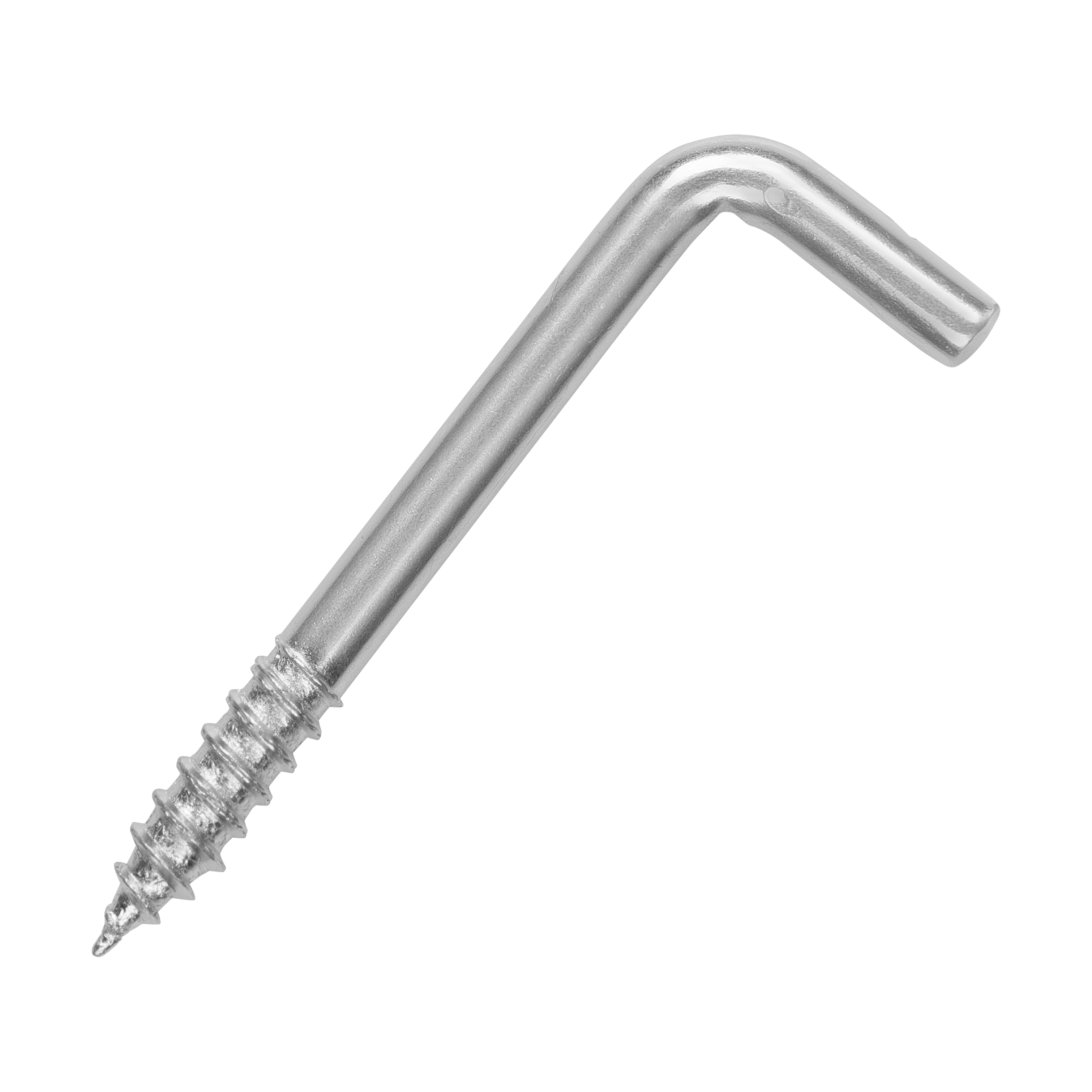 Крюк-шуруп L-образный 10х160 оцинкованный (2 шт.)