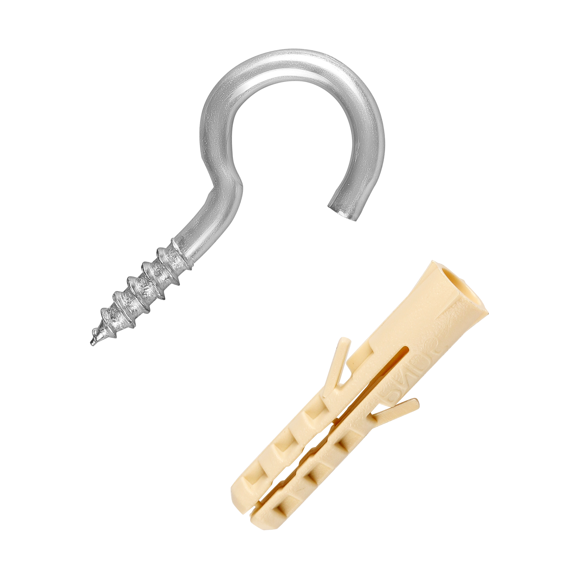 Крюк-шуруп 3,9х40  оцинкованный (2 шт.)