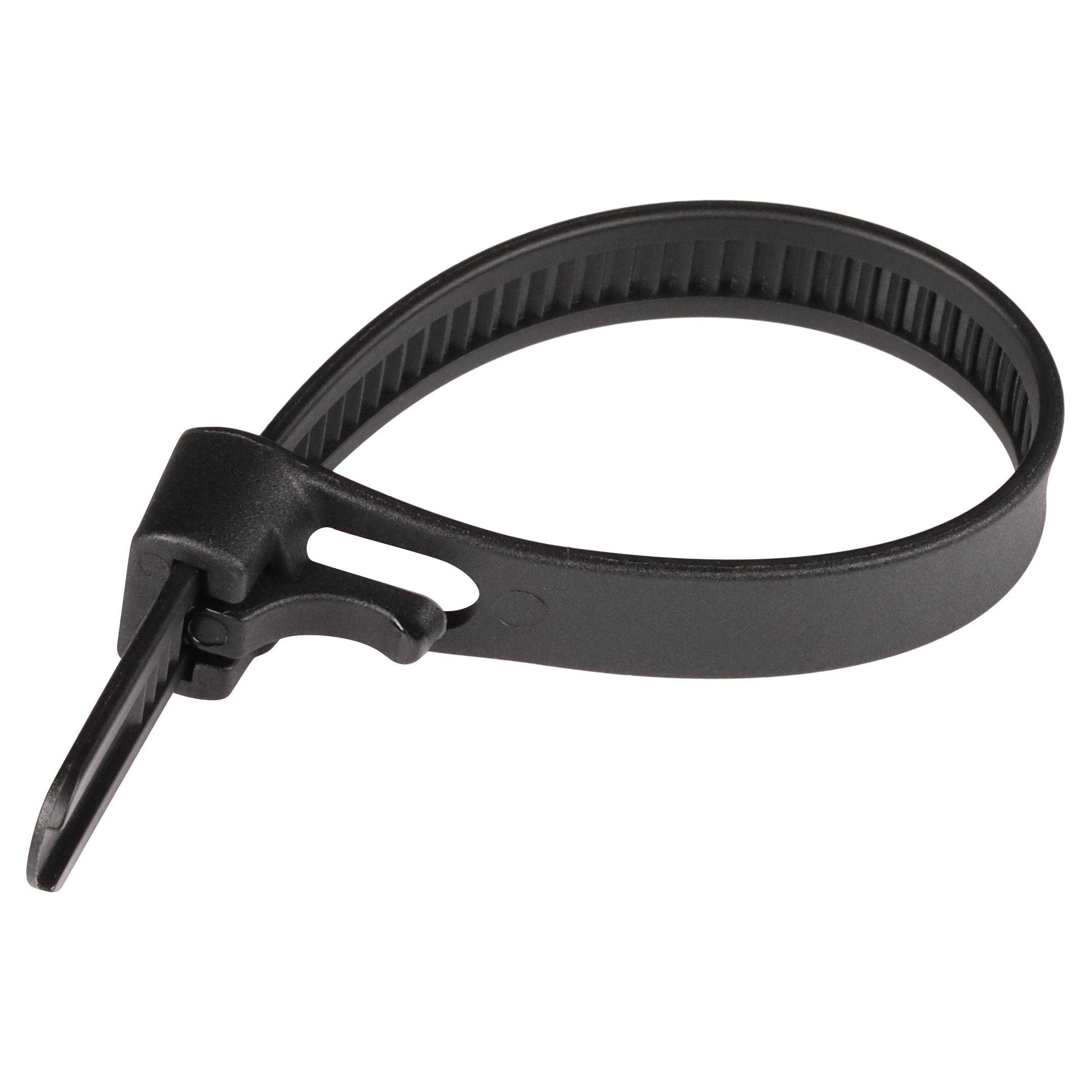 Стяжка нейлоновая 7.5х120 черная многоразовая (20 шт)