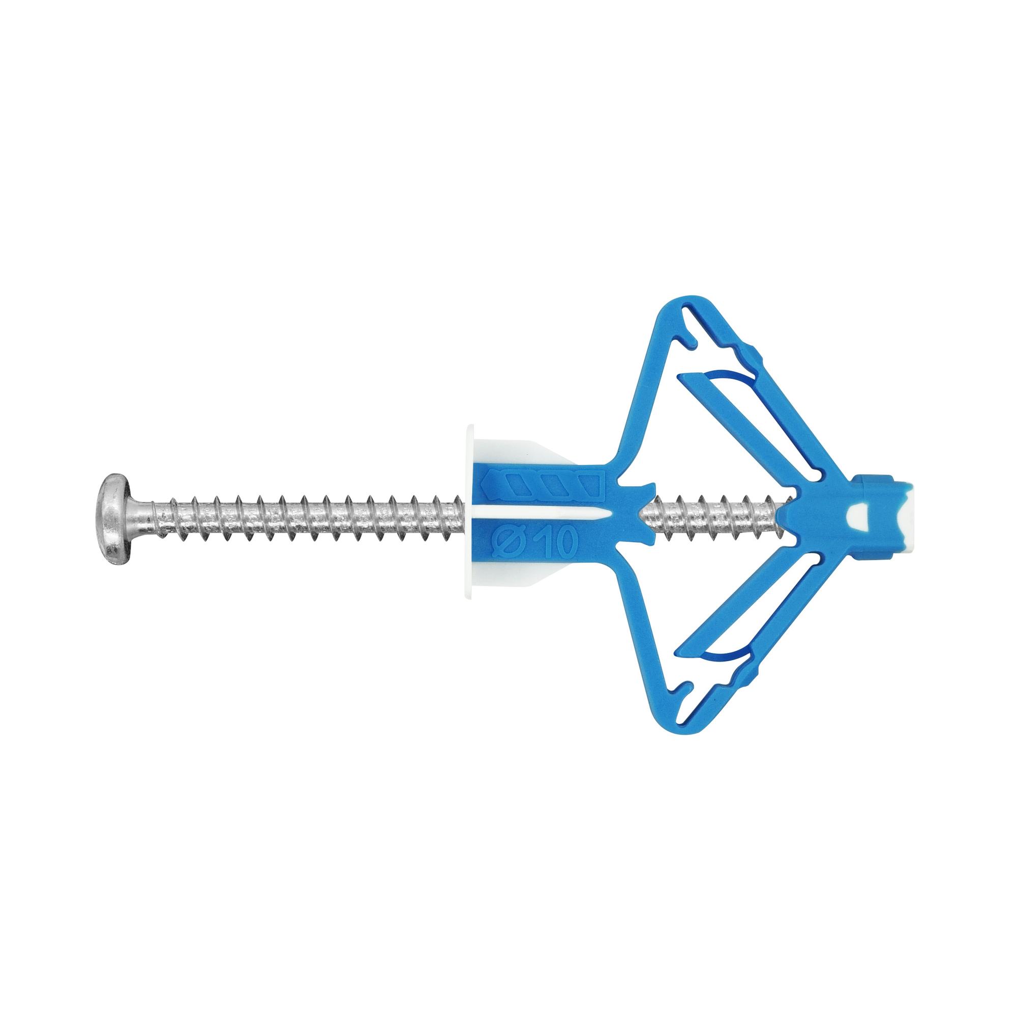 Дюбель для гипсокартона усиленный 10х50 нейлон с шурупом 4х60 (2 шт)