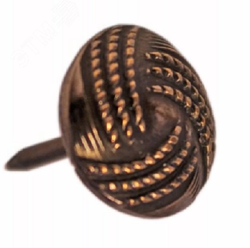 Изображение товара Мебельные декоративные гвозди 677 С старая бронза 20 шт. для отделки мебели