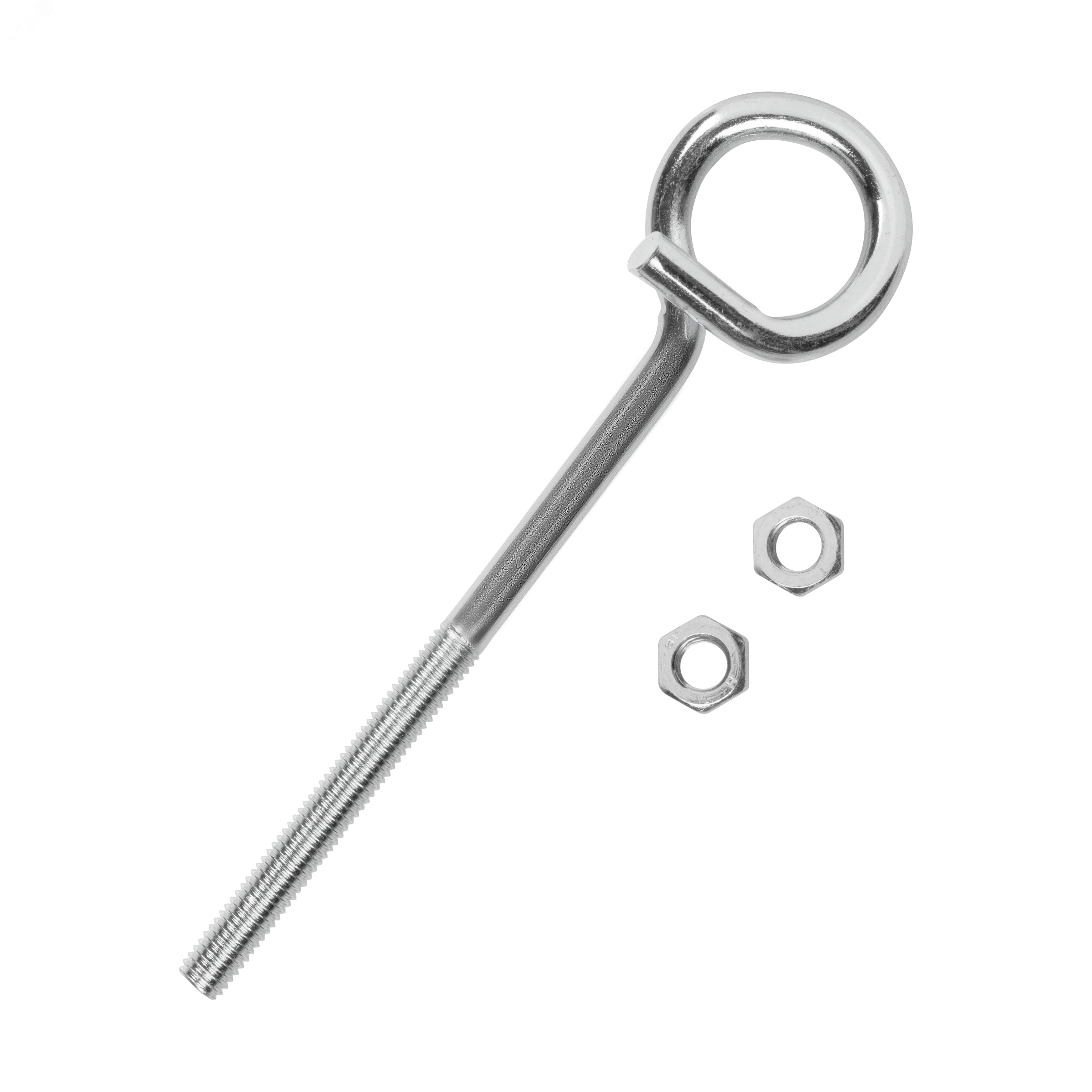 Изображение товара Крюк-болт завитой М10х120 оцинкованный для крепления