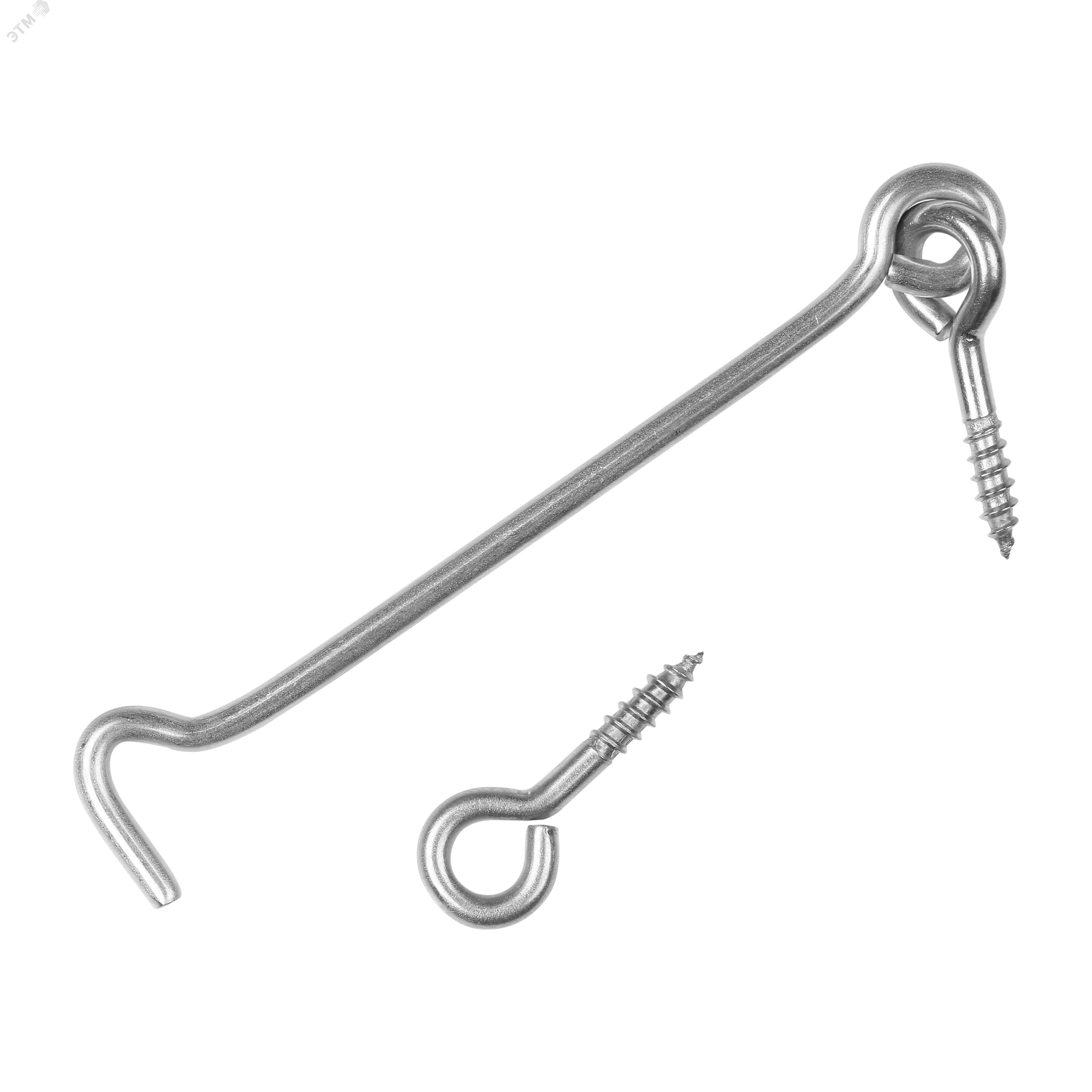 Изображение товара Крюк дверной 120 мм из нержавеющей стали для запирания дверей и калиток