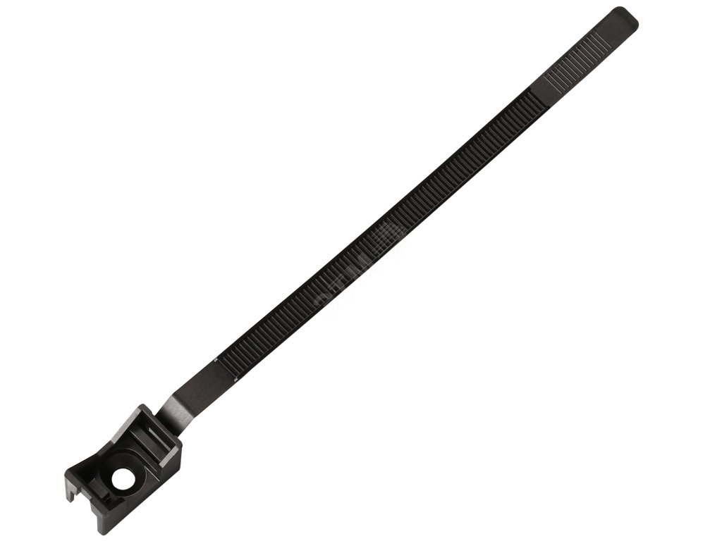 Ремешок-опора для труб и кабеля PRNT 32-60 черный, с шурупом и дюбелем (200шт) 86685 Европартнер - превью 2