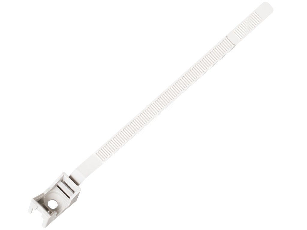 Ремешок-опора для труб и кабеля PRNT 32-60 белый, с шурупом и дюбелем (25шт) 2000 F Европартнер - превью 2