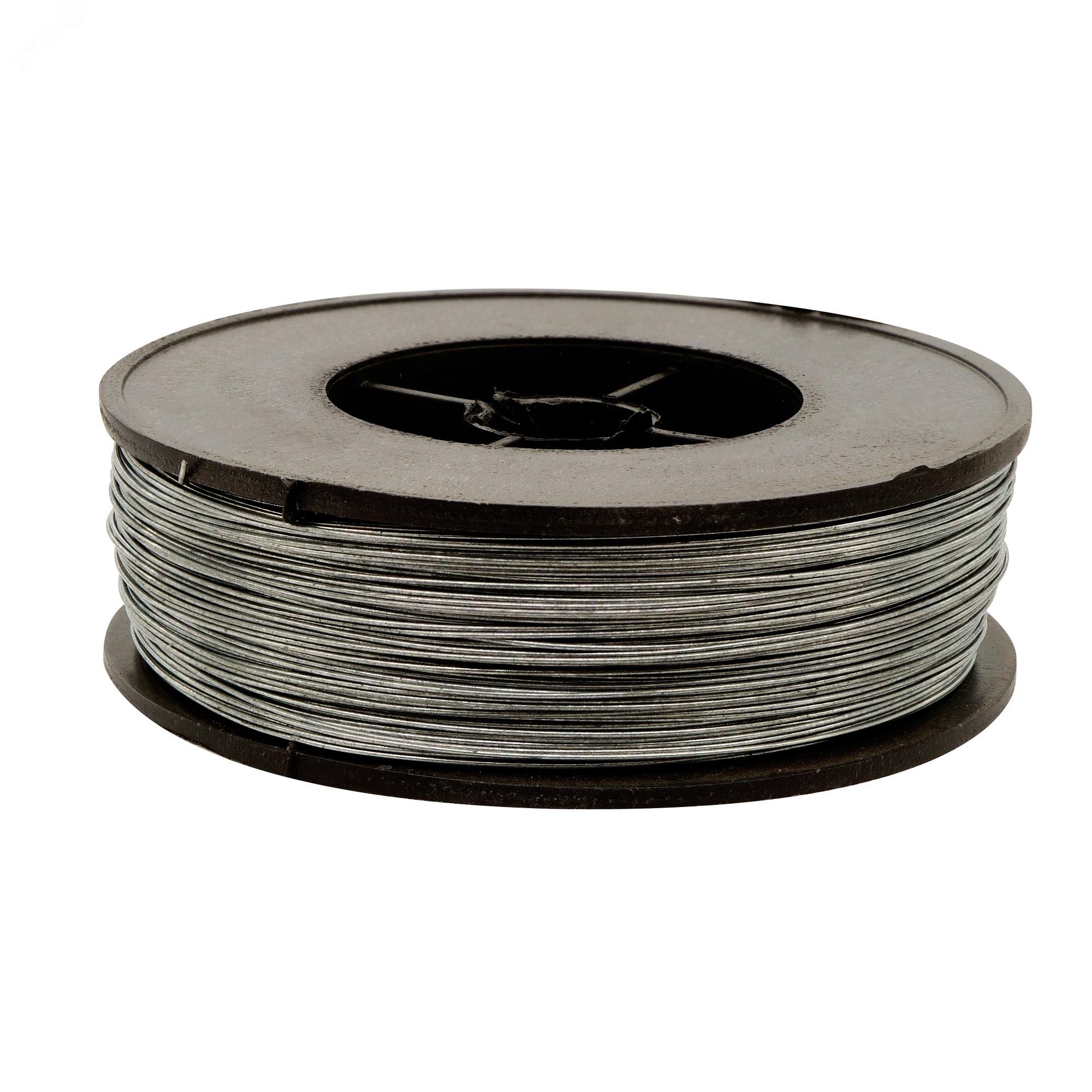 Изображение товара Проволока пломбировочная одножильная 0,5 мм., оцинкованная (200 м.) (боб)