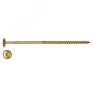 Изображение товара Шуруп для дерева, прессшайба TORX 30, неполная резьба, ж/п 6,0X160 (шт)