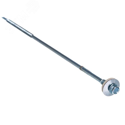 Изображение товара Саморез для сэндвич-панелей 6.3/5.5х240 с шестигранной головой сверлоконечный с шайбой EPDM оцинкованный (1 шт.) (упак)