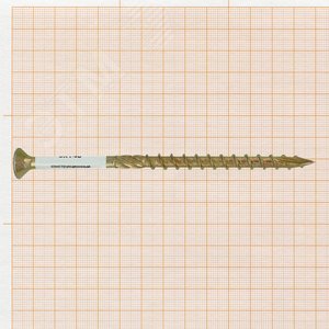 Саморез конструкционный по дереву 8х140 TX 40 с фрезой, желтопассивированный, потайная головка (1 шт.) - фото 2
