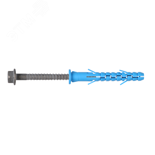 Дюбель фасадный 10х80 универсальный с шурупом с шестигранной головкой и пресс-шайбой (25 шт) - фото 2