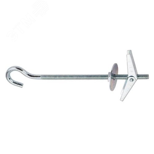 Изображение товара Анкер складной пружинный М4 с крюком (1 шт.) (упак)