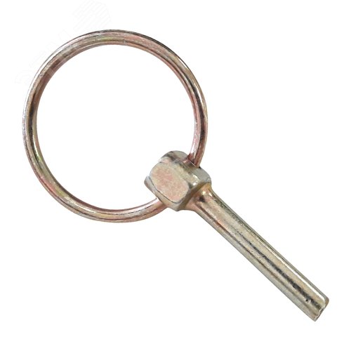 Изображение товара Шплинт DIN11023 D4,5 быстросъемный с кольцом оцинкованный (2 шт.) (упак)