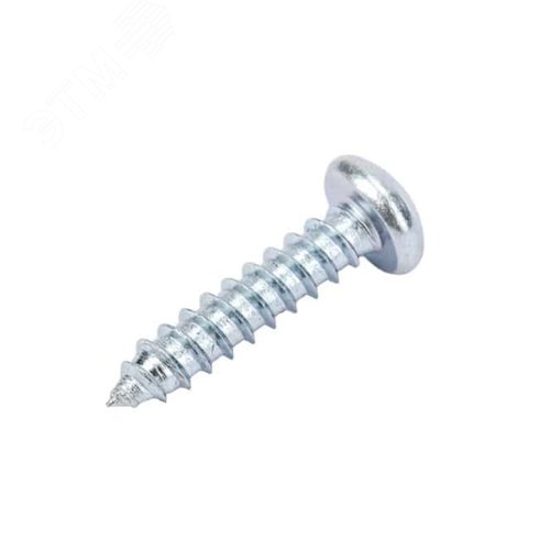 Саморез DIN7981 3.5х16 полукруглая голова остроконечный оцинкованный (20 шт.) - фото 3