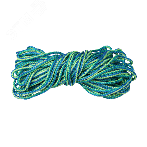 Изображение товара Веревка вязаная полипропиленовая без сердечника 5 мм х 20 м, р/н=65 кгс (шт)