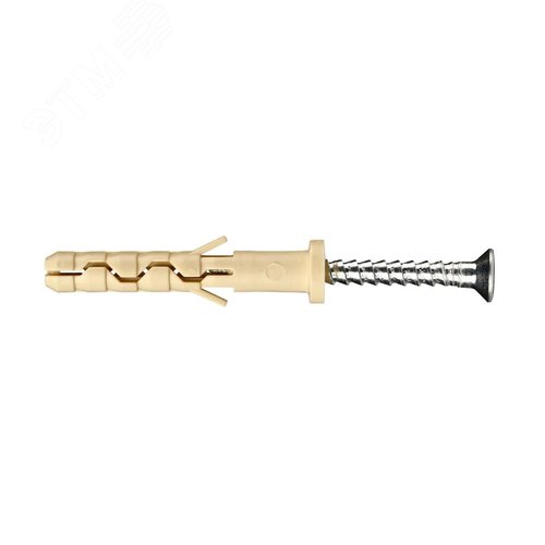 Изображение товара Дюбель-гвоздь 5х40 нейлон цилиндрический бортик (200 шт) (упак)