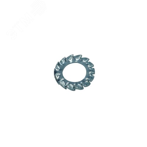Изображение товара Шайба DIN6798А М4 стопорная с наружными зубьями оцинкованная (16 шт.) (упак)