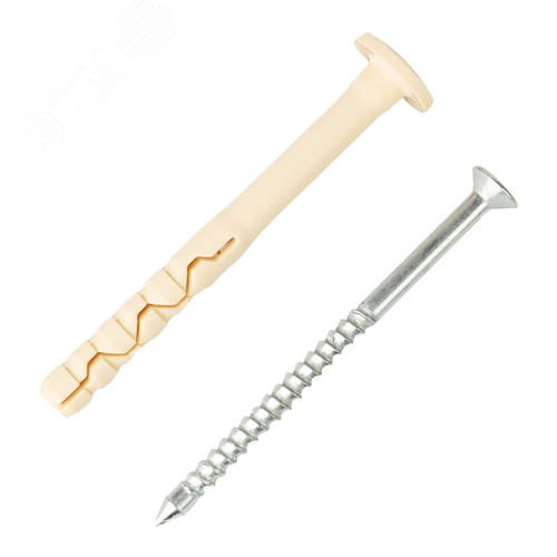 Дюбель-гвоздь 6х80 нейлон грибовидный бортик (70 шт) - фото 3